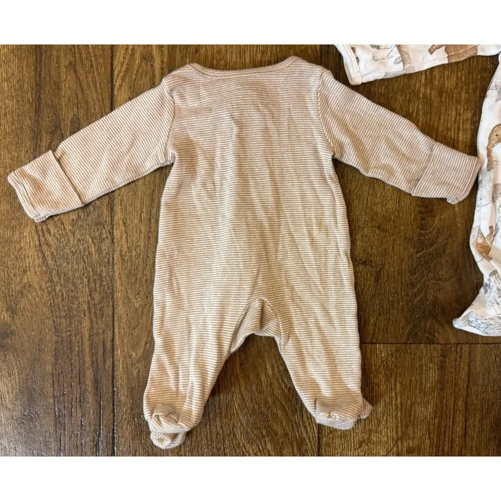 Preemie Baby Boy Girl Gender Neutral Sleepers Lot Outfit‎ Cotton Reborn Animals